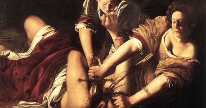 Detall de l'obra 'Judit decapitant Holofernes', d'Artemisia Gentileschi (Web Gallery of Art/Wikicommons)