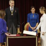 La princesa d'Astúries jura la Constitució espanyola davant les Corts Generals, en presència de les seves majestats els reis i de la presidenta del Congrés dels Diputats (Casa de S.M. el Rey)