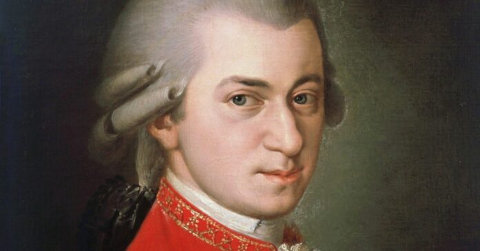 Retrat de Mozart realitzat per la pintora Barbara Kraftt (Wikicommons)