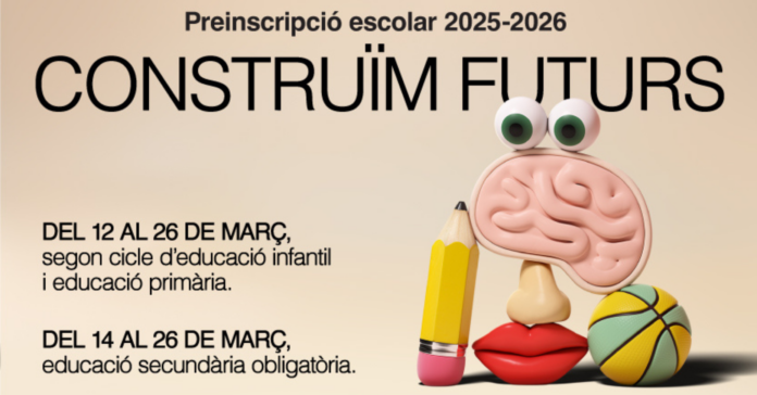 Preinscripció escolar 2025-2026/Departament d'Educació