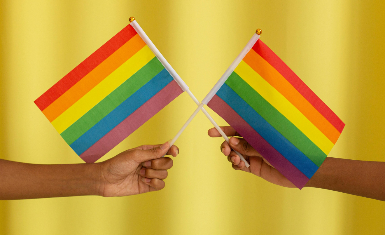 La bandera més utilitzada a l’Orgull té sis franges de colors. (Monstera Production / Pexels)