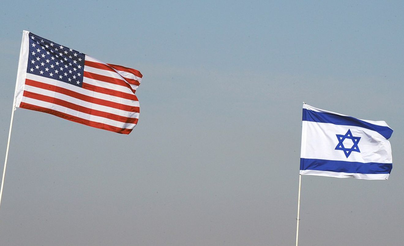 Banderes dels Estats Units i d'Israel.(Wikimedia Commons)
