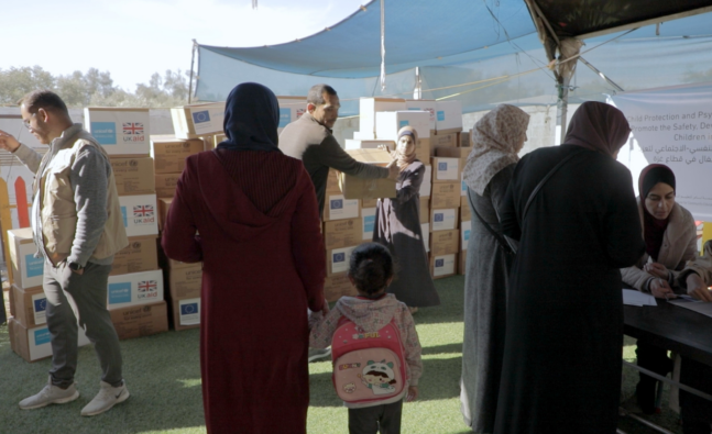 L'ajuda humanitària d'organitzacions com ara Unicef ​​ha estat fonamental per als palestins a Gaza. (UNICEF/UNI708225/Nateel)