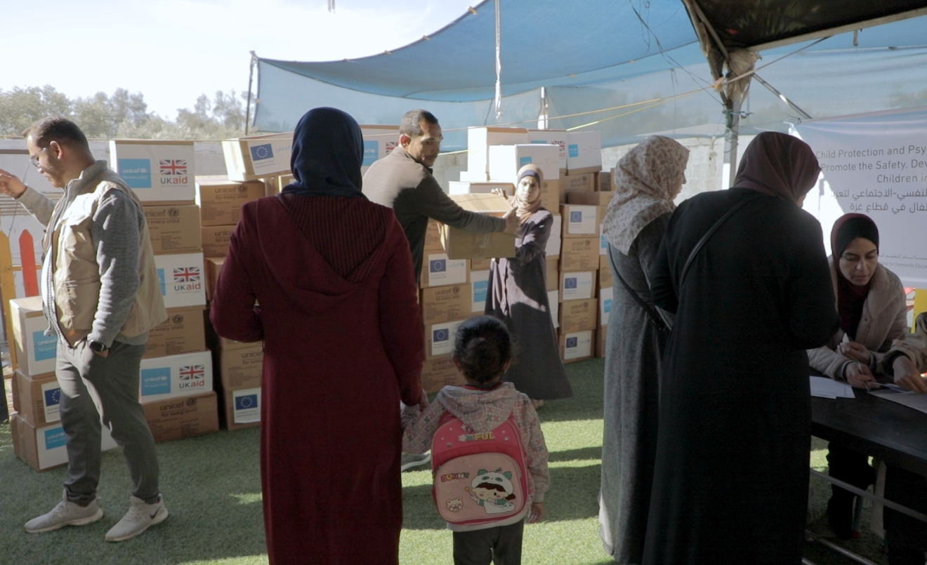 L'ajuda humanitària d'organitzacions com ara Unicef ​​ha estat fonamental per als palestins a Gaza. (UNICEF/UNI708225/Nateel)