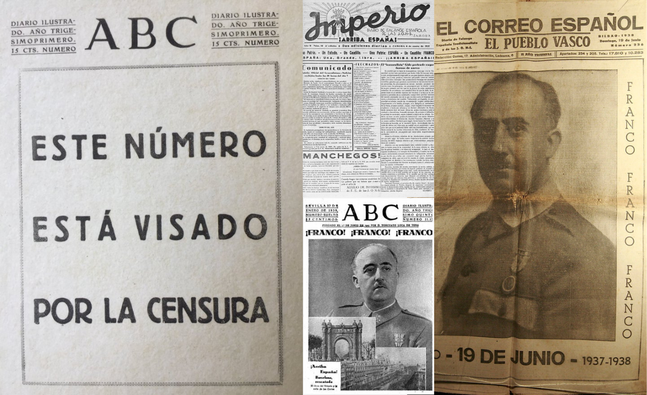 Recull de portades de l'ABC, El Correo Español i Imperio (Junior Report)