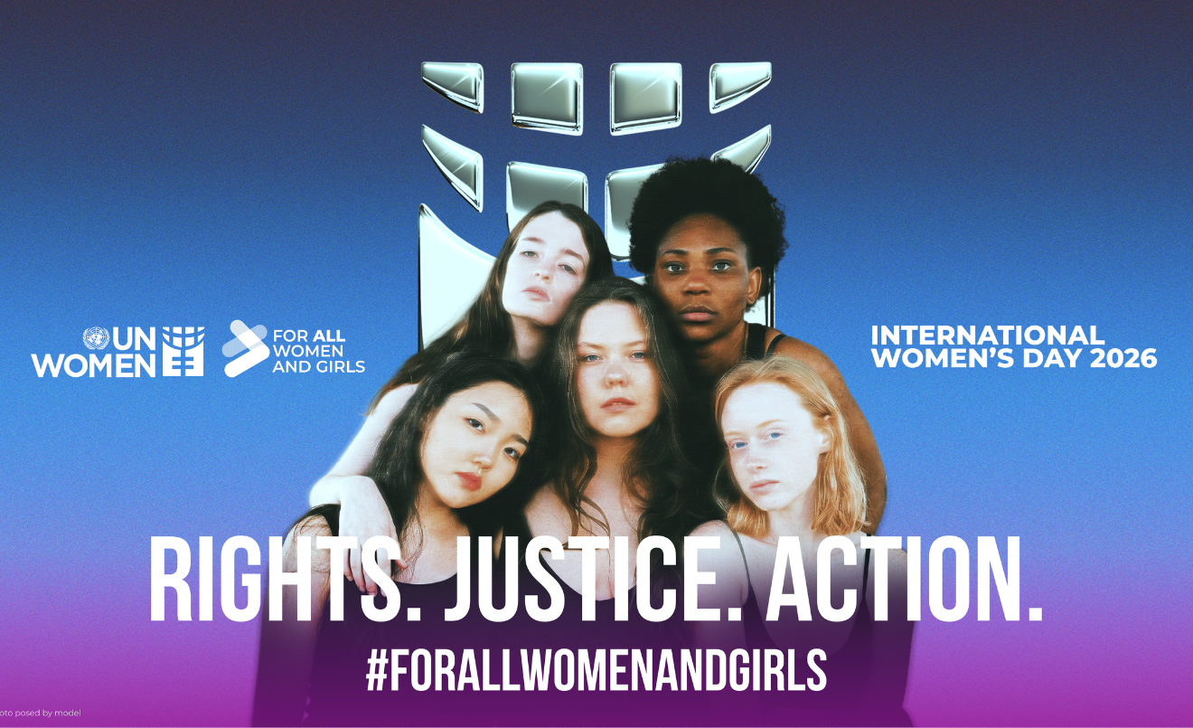 “Drets. Justícia. Acció. Per a TOTES les dones i nenes" és el lema de Nacions Unides pel 8M del 2026/UN Women #IWD2026