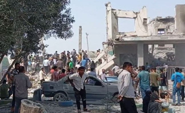 Efectes dels atacs israelians i estatunidencs contra la població iraniana de Midan/Tasnim News Agency-Wikimedia Commons