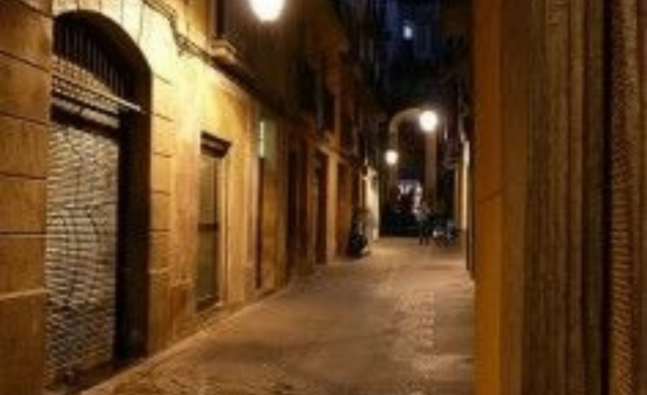 Barri del Raval de nit