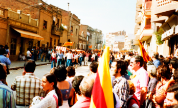 La primera celebració legal de la Diada després de la dictadura va ser un acte massiu a Sant Boi de Llobregat l'11 de setembre de 1976